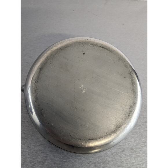 5 Piece MCM Fred Dodson Pewter and Whicker Coffee Tea Set - Picture 5 of 5